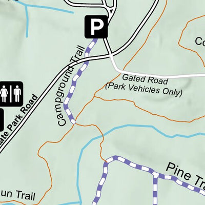 Powhatan State Park: All Terrain Wheelchair Map Preview 3
