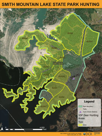 Smith Mountain Lake State Park - Hunt Map Preview 1