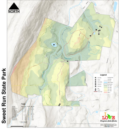 Virginia State Parks Sweet Run State Park digital map
