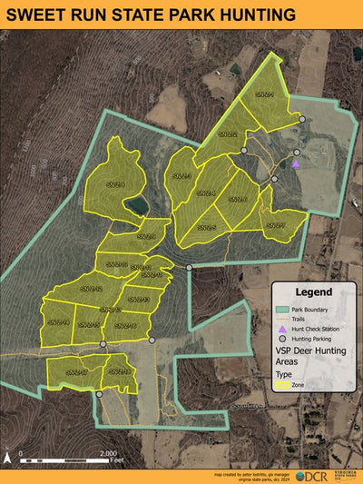 Sweet Run State Park Hunt Map Preview 1