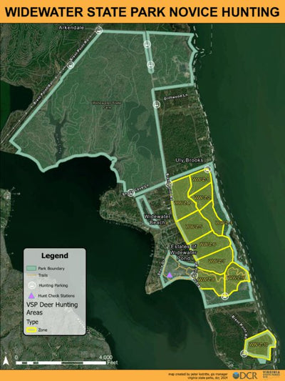 Widewater State Park - Novice Hunt Map Preview 1