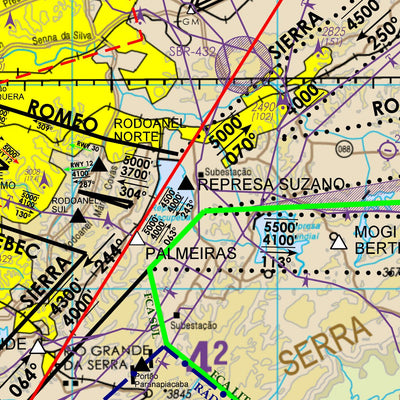 Virtual Routes CCV REA REH TMA-SP E VALE DO PARAIBA digital map