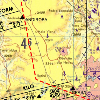 Virtual Routes CCV REA TMA BELO HORIZONTE digital map