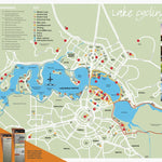 Visit Canberra Lake Burley Griffin - Cycling Map [Front] digital map