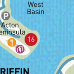 Visit Canberra Lake Burley Griffin - Cycling Map [Front] digital map