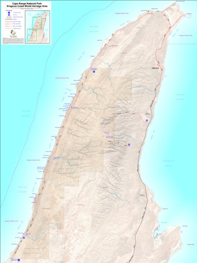 WA Parks Foundation Cape Range National Park - Overview Map digital map