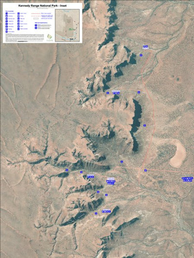 WA Parks Foundation Kennedy Range National Park - Inset digital map