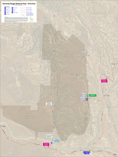 WA Parks Foundation Kennedy Range National Park - Overview digital map