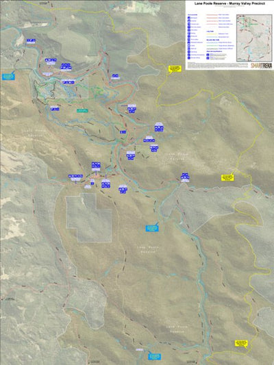 WA Parks Foundation Lane Poole Reserve - Murray Valley Precinct digital map