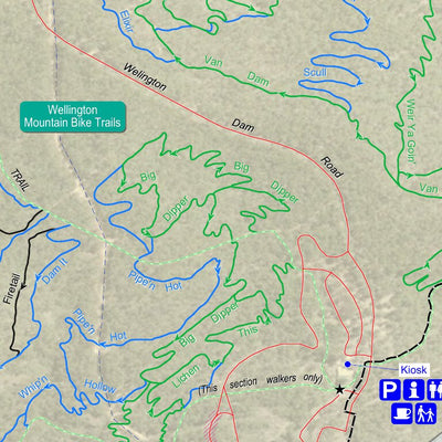 WA Parks Foundation Wellington National Park - Dam Precinct digital map