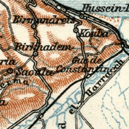 Waldin Algiers environs, 1909 digital map