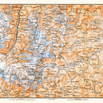 Waldin Alps of Valais, d´Evolène and Vogogna (Italy), 1897 digital map