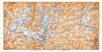 Waldin Alps of Valais, d´Evolène and Vogogna (Italy), 1897 digital map