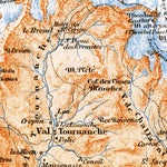 Waldin Alps of Valais, d´Evolène and Vogogna (Italy), 1897 digital map