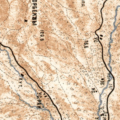 Waldin Alushta environs map, 1905 digital map