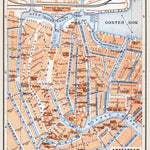 Waldin Amsterdam, central part map, 1904 digital map