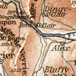 Waldin Annecy (Annesy-les-Bauges) environs map, with plan of Chambéry, 1902 digital map