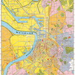 Waldin Antwerp (Antwerpen, Anvers) city map, 1946 digital map