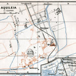 Waldin Aquileja town plan, 1910 digital map