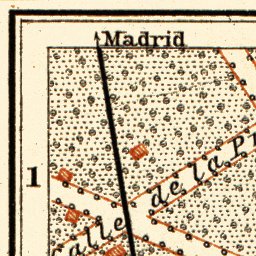 Waldin Aranjuez city map, 1899 digital map