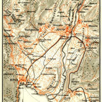 Waldin Arco, Riva and their environs map, 1908 digital map