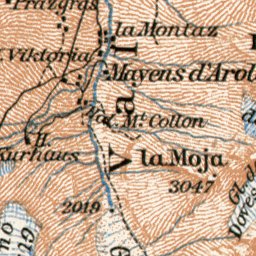 Waldin Arolla River Valley map, 1909 digital map