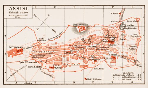Assisi Map.pdf Assisi town plan, 1903 Map by Waldin | Avenza Maps