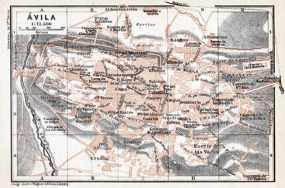 Waldin Ávila city map, 1913 digital map