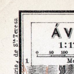 Waldin Ávila city map, 1913 digital map