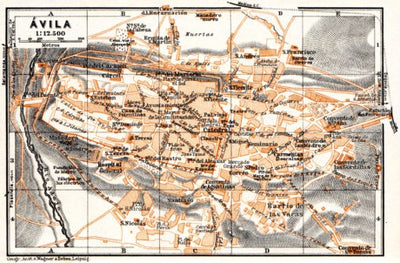 Waldin Ávila city map, 1929 digital map