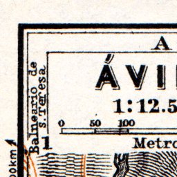Waldin Ávila city map, 1929 digital map