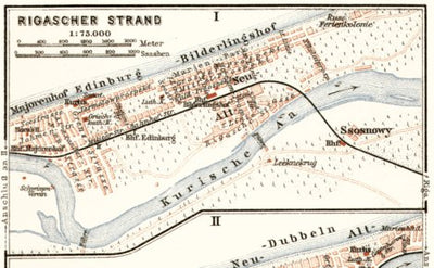 Waldin Baltic Riviera (Majorinhof - Edinburg - Bilderlingshof), 1914 digital map