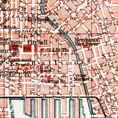 Waldin Baltimore city map, 1909 digital map