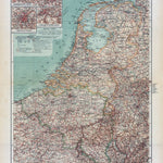 Waldin Belgium and the Netherlands Map (in Russian), 1910 digital map