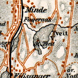 Waldin Bergen city map, 1910 digital map