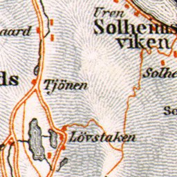 Waldin Bergen environs map, 1911 digital map