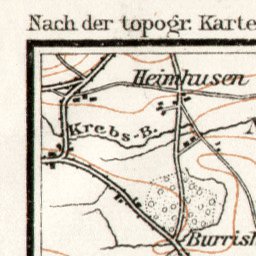 Waldin Bern (Berne) and environs map, 1909 digital map