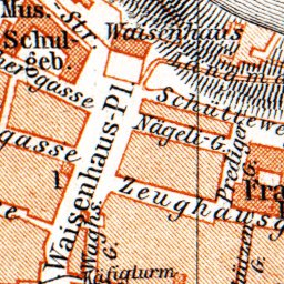 Waldin Bern (Berne) city map, 1897 digital map