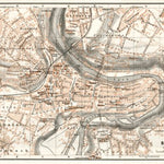 Waldin Bern (Berne) city map, 1909 digital map