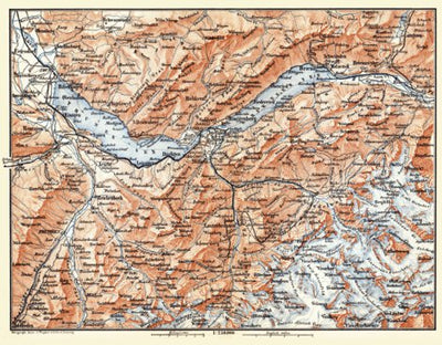 Waldin Berne Highlands (Bernese Oberland) map, 1897 digital map