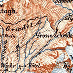 Waldin Berne Highlands (Bernese Oberland) map, 1897 digital map