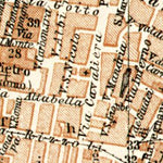 Waldin Bologna city map, 1908 digital map