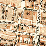 Waldin Bologna city map, 1908 digital map