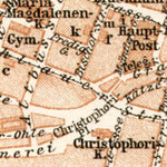 Waldin Breslau (Wrocław), central part map, 1911 digital map