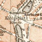 Waldin Breslau (Wrocław), central part map, 1911 digital map