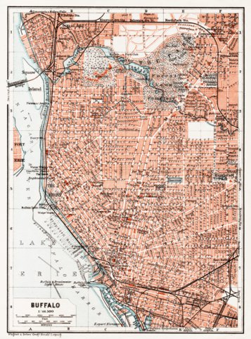 Buffalo city Map, 1909 by Waldin | Avenza Maps