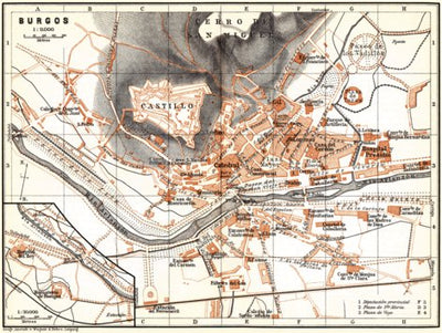 Waldin Burgos city map, 1899 digital map