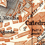 Waldin Burgos city map, 1899 digital map