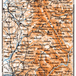 Waldin Bussaco - Coimbra district map, 1929 digital map
