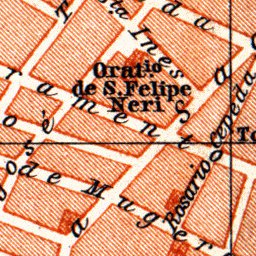 Waldin Cádiz city map, 1899 digital map